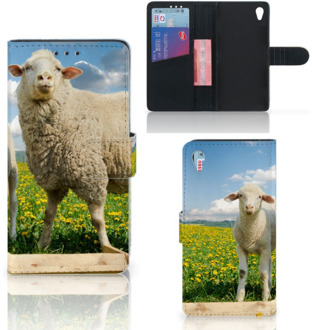 B2Ctelecom Sony Xperia Z3 Bookcase Hoesje Schaap en Lammetje