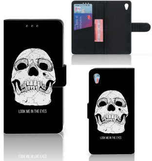 B2Ctelecom Sony Xperia Z3 Bookcase Hoesje Skull Eyes