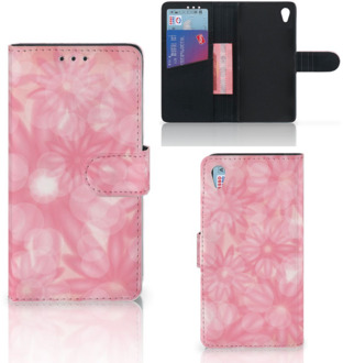 B2Ctelecom Sony Xperia Z3 Bookcase Hoesje Spring Flowers