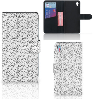 B2Ctelecom Sony Xperia Z3 Bookcase Hoesje Stripes Dots