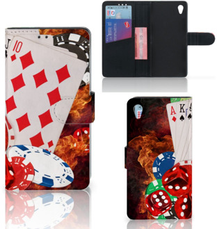 B2Ctelecom Sony Xperia Z3 Uniek Ontworpen Design Hoesje Casino