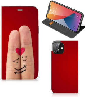 B2Ctelecom Stand Case Cadeau voor Vrouw iPhone 12 | iPhone 12 Pro Smart Cover Liefde