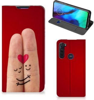 B2Ctelecom Stand Case Cadeau voor Vrouw Motorola Moto G Pro Smart Cover Liefde