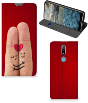 B2Ctelecom Stand Case Cadeau voor Vrouw Nokia 2.4 Smart Cover Liefde