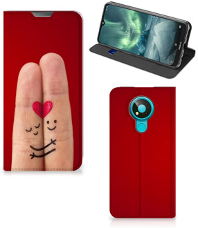 B2Ctelecom Stand Case Cadeau voor Vrouw Nokia 3.4 Smart Cover Liefde