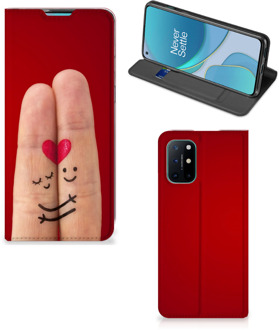 B2Ctelecom Stand Case Cadeau voor Vrouw OnePlus 8T Smart Cover Liefde