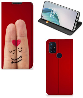 B2Ctelecom Stand Case Cadeau voor Vrouw OnePlus Nord N10 5G Smart Cover Liefde