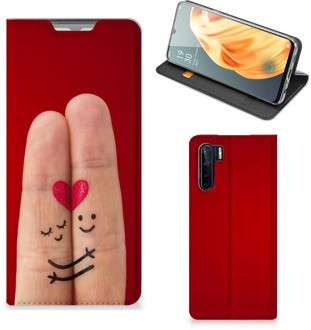 B2Ctelecom Stand Case Cadeau voor Vrouw OPPO Reno3 | A91 Smart Cover Liefde