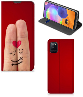 B2Ctelecom Stand Case Cadeau voor Vrouw Samsung Galaxy A31 Smart Cover Liefde