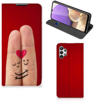 B2Ctelecom Stand Case Cadeau voor Vrouw Samsung Galaxy A32 5G Smart Cover Liefde