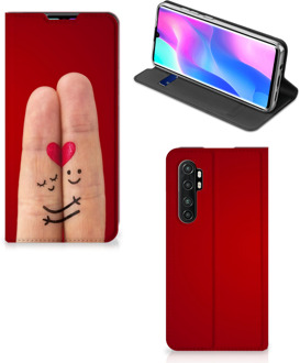 B2Ctelecom Stand Case Cadeau voor Vrouw Xiaomi Mi Note 10 Lite Smart Cover Liefde