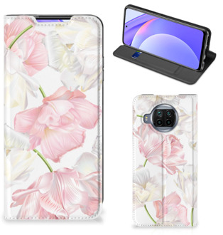 B2Ctelecom Stand Case Hoesje Cadeau voor Mama Xiaomi Mi 10T Lite Smart Cover Mooie Bloemen