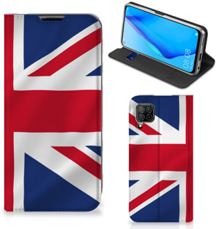 B2Ctelecom Stand Case Huawei P40 Lite Telefoonhoesje Groot-Brittannië Vlag