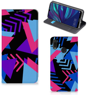 B2Ctelecom Stand Case Huawei Y7 hoesje Y7 Pro (2019) Funky Triangle