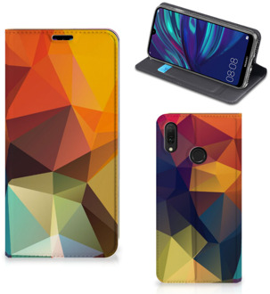 B2Ctelecom Stand Case Huawei Y7 hoesje Y7 Pro (2019) Polygon Color