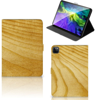 B2Ctelecom Stand Case iPad Pro 11 (2020) Hoesje met Magneetsluiting Licht Hout