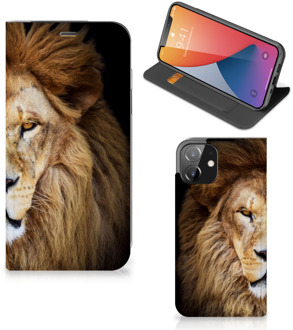 B2Ctelecom Stand Case iPhone 12 | iPhone 12 Pro Smart Cover Hoesje Leeuw