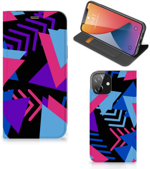 B2Ctelecom Stand Case iPhone 12 | iPhone 12 Pro Telefoonhoesje Funky Triangle