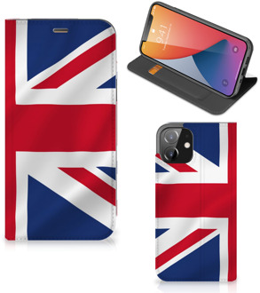 B2Ctelecom Stand Case iPhone 12 | iPhone 12 Pro Telefoonhoesje Groot-Brittannië Vlag