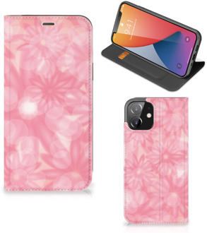 B2Ctelecom Stand Case iPhone 12 | iPhone 12 Pro Telefoonhoesje Lente Bloemen