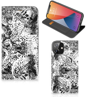 B2Ctelecom Stand Case iPhone 12 | iPhone 12 Pro Telefoonhoesje Skulls Angel