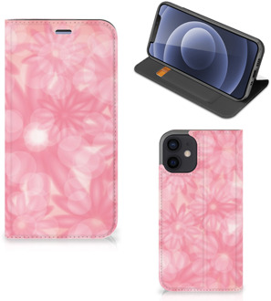 B2Ctelecom Stand Case iPhone 12 Mini Telefoonhoesje Lente Bloemen