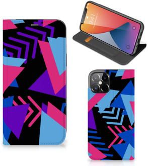 B2Ctelecom Stand Case iPhone 12 Pro Max Telefoonhoesje Funky Triangle