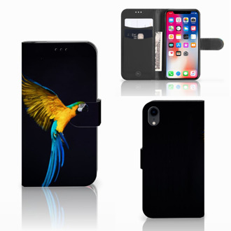 B2Ctelecom Stand Case iPhone Xr Papegaai