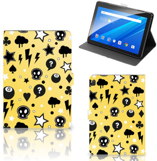 B2Ctelecom Stand Case Lenovo Tab E10 Hoesje met Standaard Punk Yellow