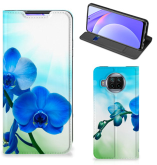 B2Ctelecom Stand Case met foto Xiaomi Mi 10T Lite Telefoonhoesje Orchidee Blauw