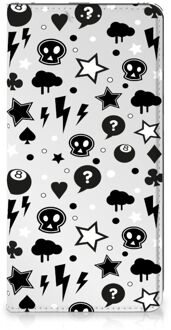 B2Ctelecom Stand Case met Pasjeshouder Samsung Galaxy S20 FE Telefoonhoesje Silver Punk