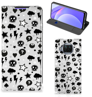 B2Ctelecom Stand Case met Pasjeshouder Xiaomi Mi 10T Lite Telefoonhoesje Silver Punk