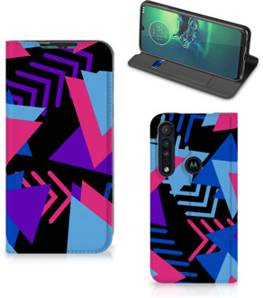 B2Ctelecom Stand Case Motorola G8 Plus Funky Triangle