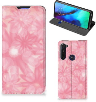 B2Ctelecom Stand Case Motorola Moto G Pro Telefoonhoesje Lente Bloemen