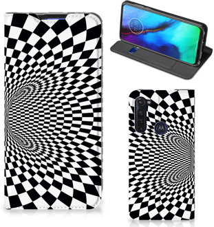 B2Ctelecom Stand Case Motorola Moto G Pro Telefoonhoesje met Pasjeshouder Illusie