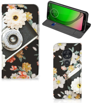 B2Ctelecom Stand Case Motorola Moto G7 Play Vintage Camera