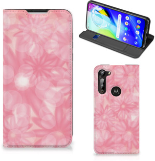 B2Ctelecom Stand Case Motorola Moto G8 Power Telefoonhoesje Lente Bloemen