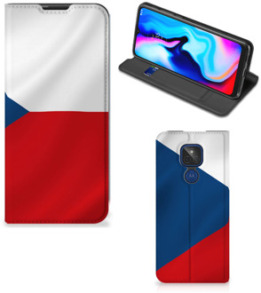 B2Ctelecom Stand Case Motorola Moto G9 Play Smart Cover Tsjechische Vlag