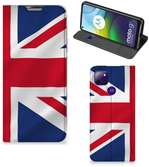 B2Ctelecom Stand Case Motorola Moto G9 Power Telefoonhoesje Groot-Brittannië Vlag