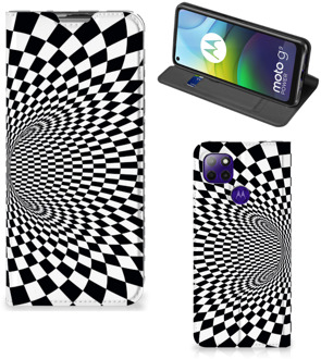 B2Ctelecom Stand Case Motorola Moto G9 Power Telefoonhoesje met Pasjeshouder Illusie