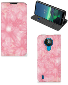 B2Ctelecom Stand Case Nokia 1.4 Telefoonhoesje Lente Bloemen