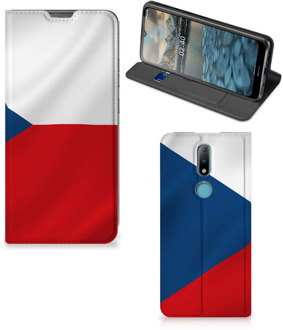 B2Ctelecom Stand Case Nokia 2.4 Smart Cover Tsjechische Vlag