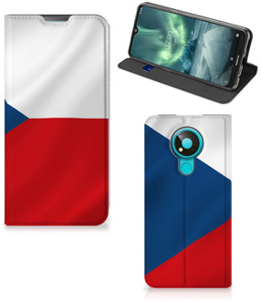 B2Ctelecom Stand Case Nokia 3.4 Smart Cover Tsjechische Vlag