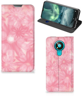 B2Ctelecom Stand Case Nokia 3.4 Telefoonhoesje Lente Bloemen