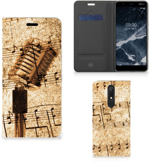 B2Ctelecom Stand Case Nokia 5.1 (2018) Bladmuziek