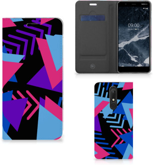 B2Ctelecom Stand Case Nokia 5.1 (2018) Funky Triangle