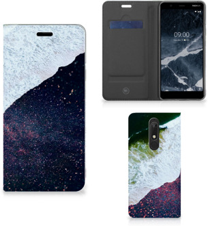 B2Ctelecom Stand Case Nokia 5.1 (2018) Sea in Space