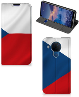 B2Ctelecom Stand Case Nokia 5.4 Smart Cover Tsjechische Vlag