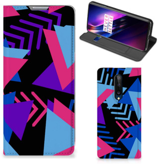 B2Ctelecom Stand Case OnePlus 8 Telefoonhoesje Funky Triangle