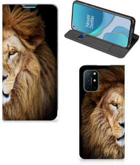 B2Ctelecom Stand Case OnePlus 8T Smart Cover Hoesje Leeuw